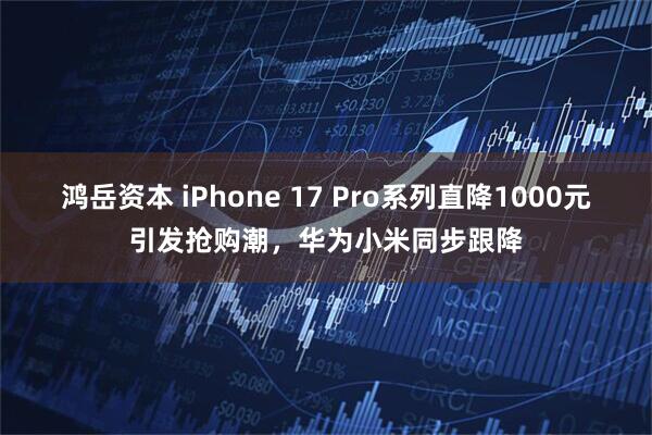 鸿岳资本 iPhone 17 Pro系列直降1000元引发抢购潮，华为小米同步跟降